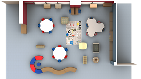 Early Learning STEM Classroom - Plan View
